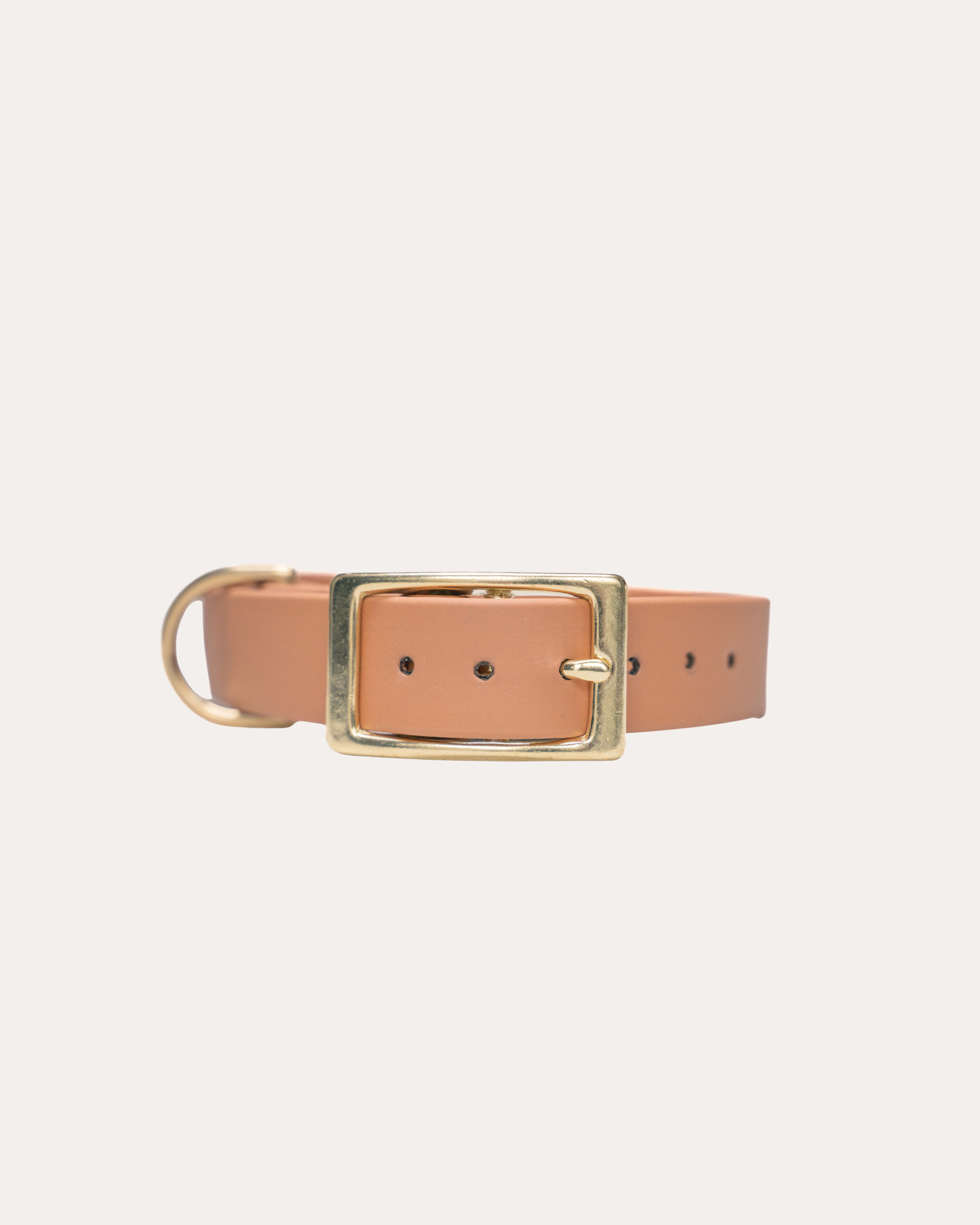 LIGHT BROWN | HONDENHALSBAND | messing gesp