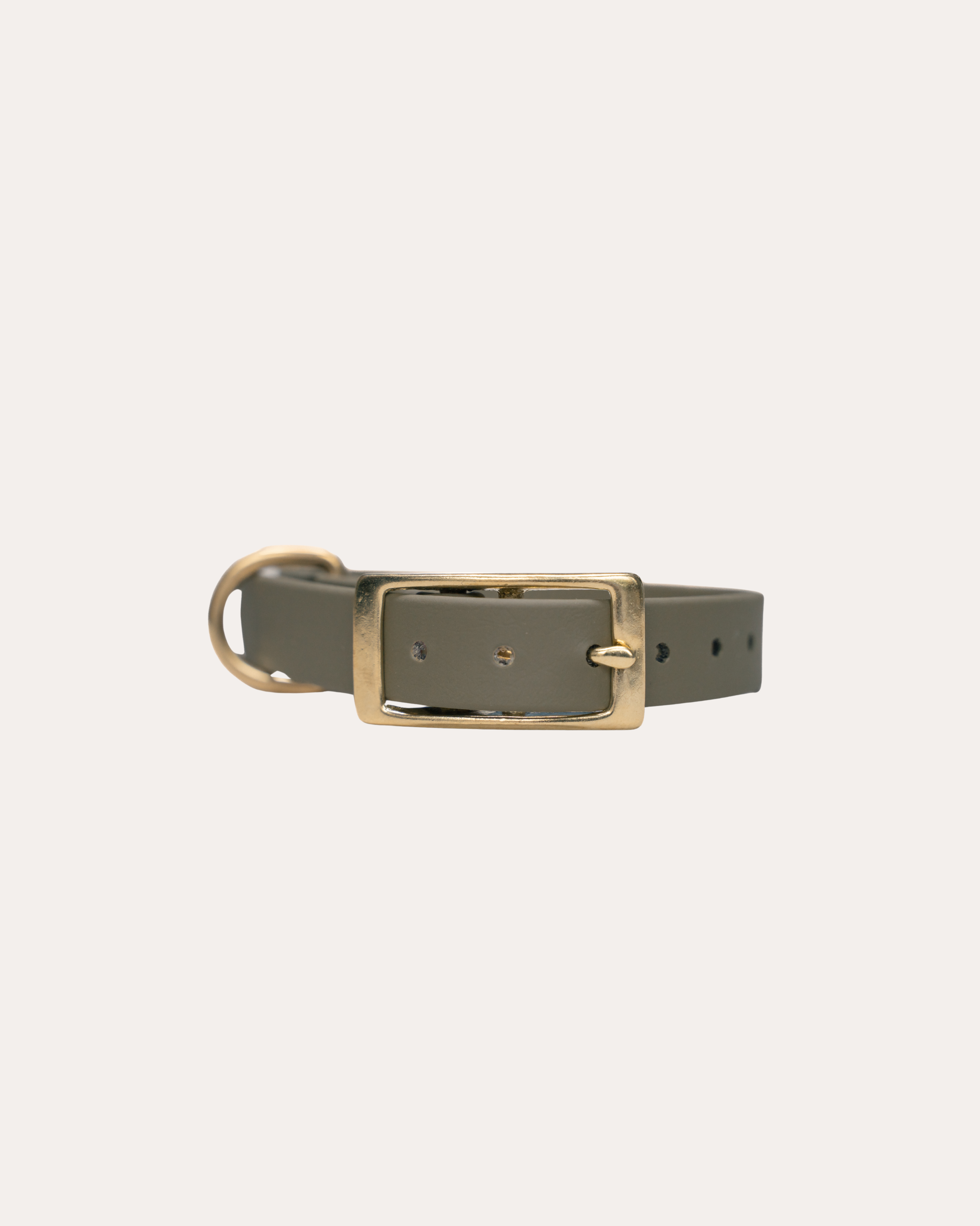 OLIVE GREEN | HONDENHALSBAND | messing gesp