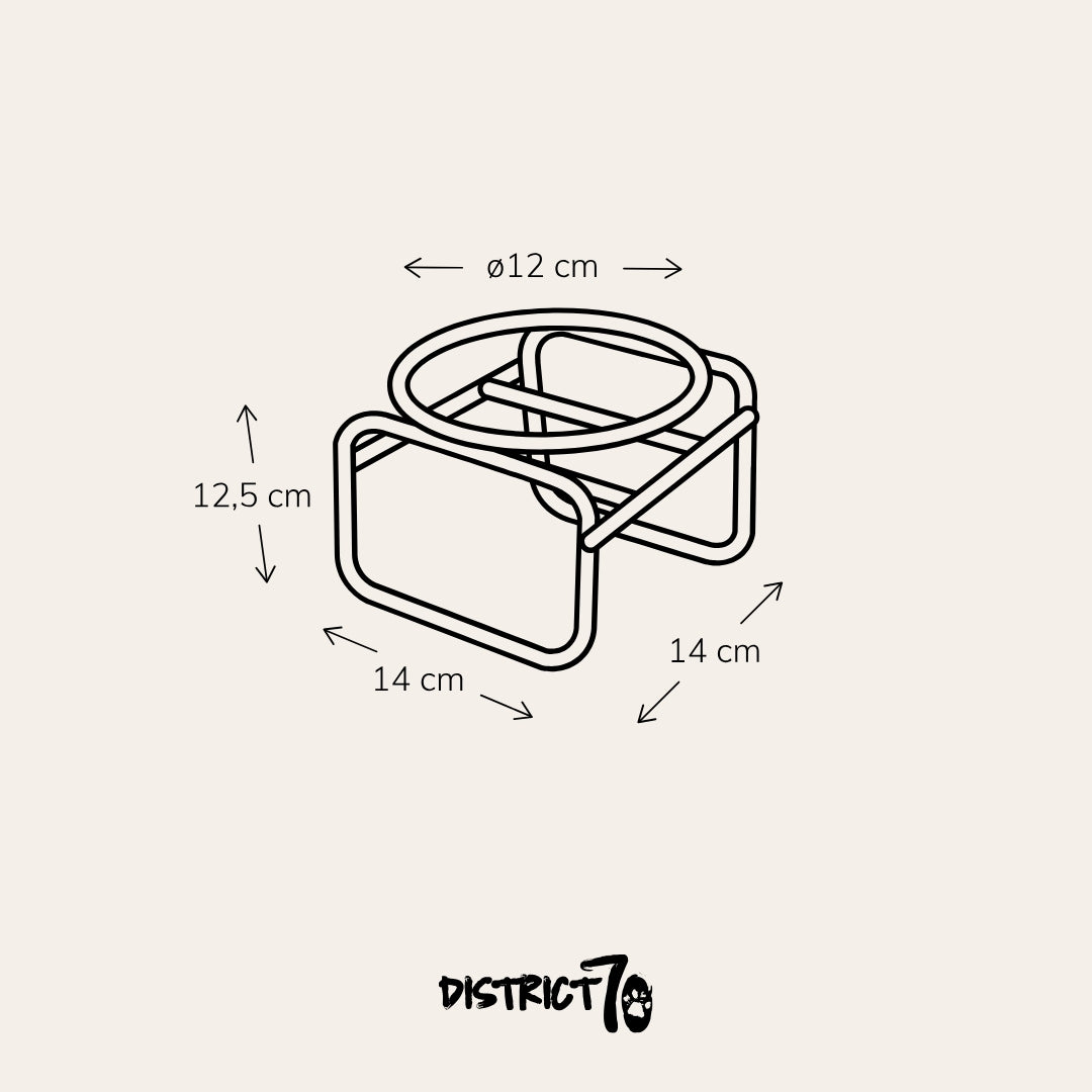 District 70 - BUTLER - Single Voerbak Standaard Kat