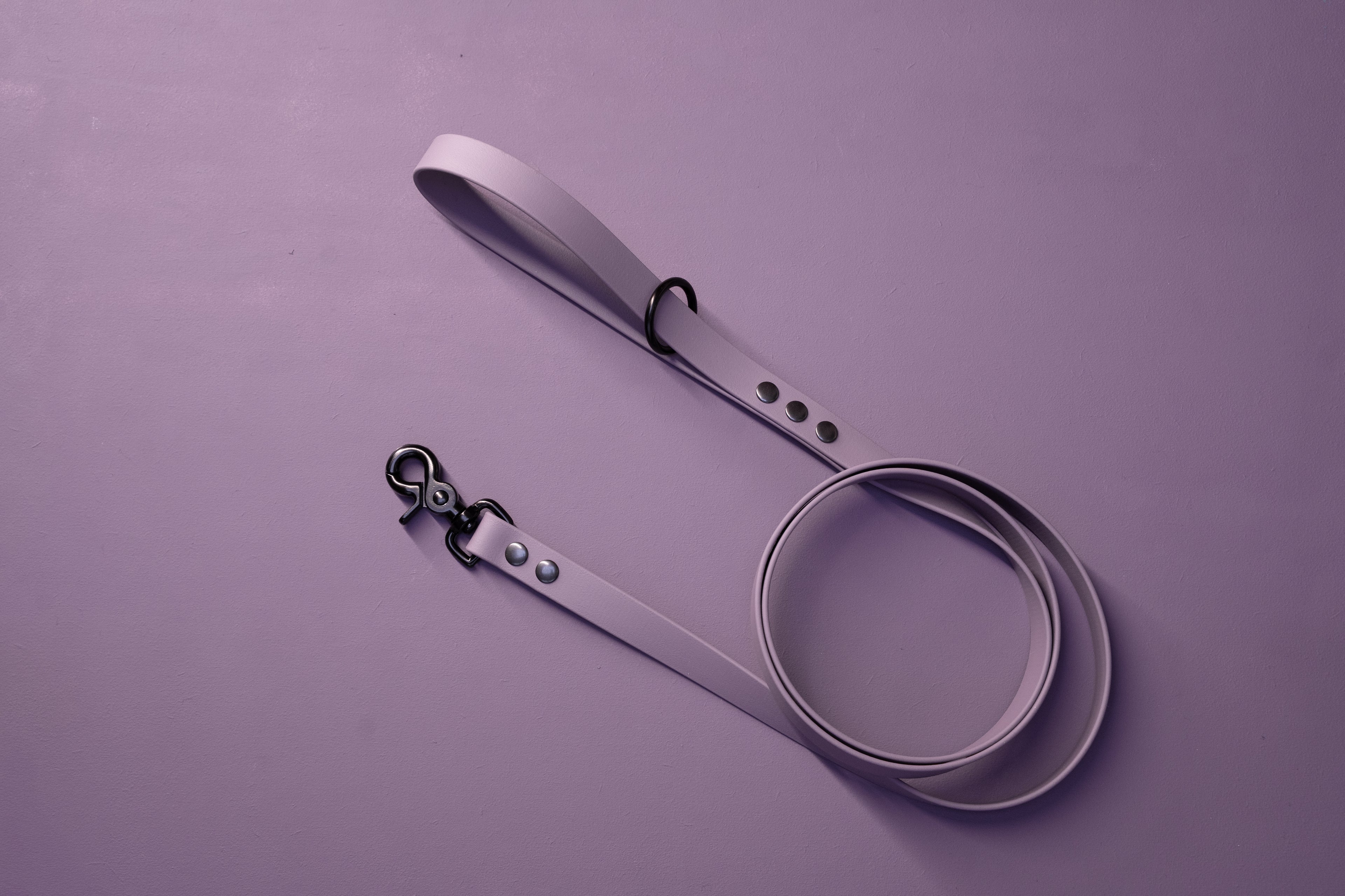 LIGHT PURPLE | HONDENRIEM 150cm | zwarte haak